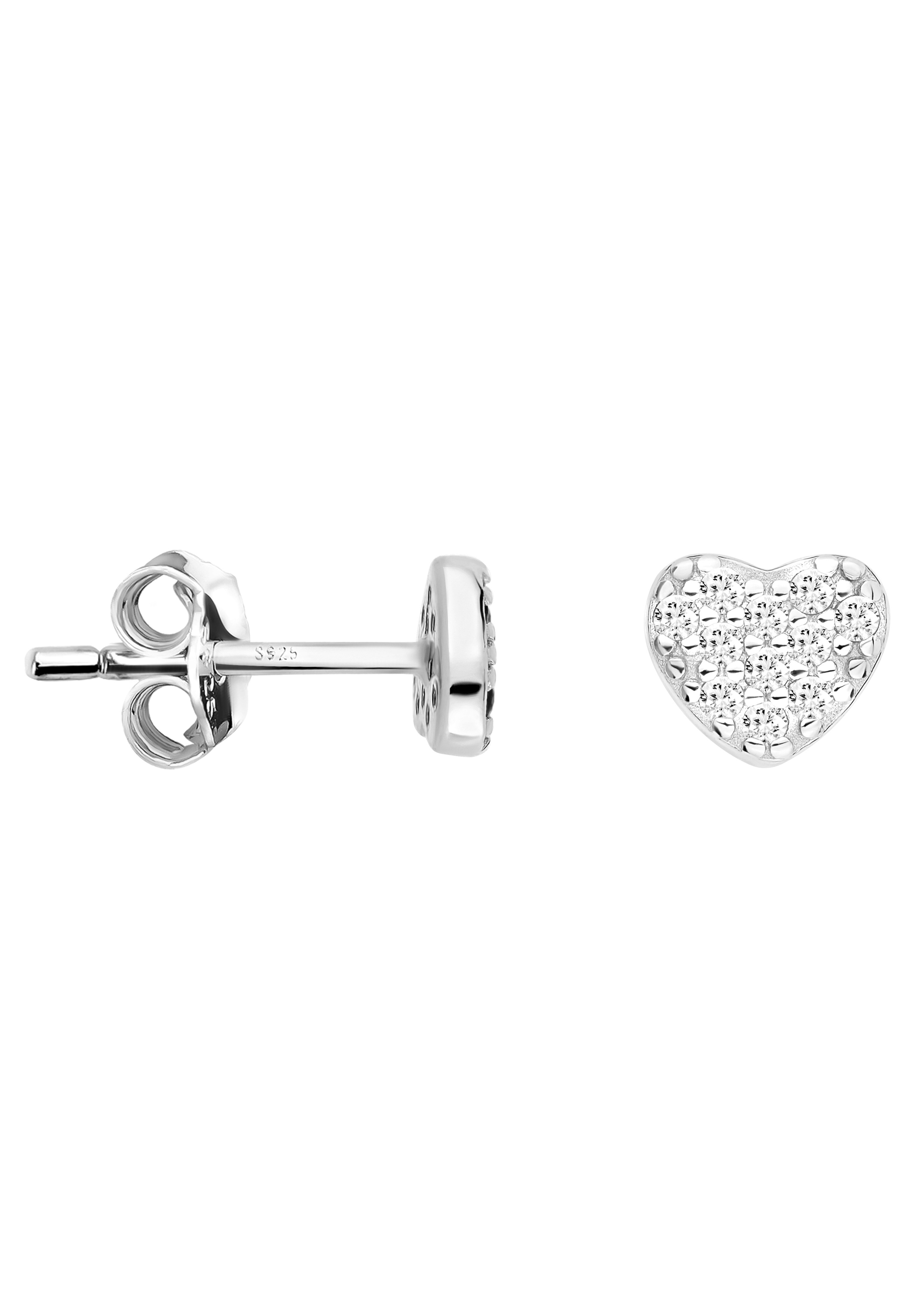Orecchini A Clip Da Donna A Forma Di Cuore - Argento E Cristallo Blu, Fissaggio A Clip Comodo, Senza Foro
