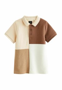 Next - SHORT SLEEVE - REGULAR FIT - Polo krekls - tan brown Miniatūras attēls 1