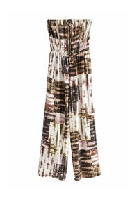 BANDEAU WIDE LEG - Jumpsuit - brown metallic tie dye