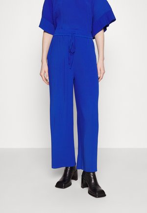 LAGO PLISSÉ PANTS - Housut - navy