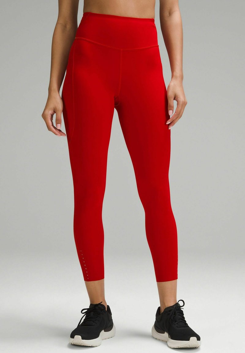 lululemon FAST AND FREE HIGH-RISE POCKETS 64CM - Leggings - dark red