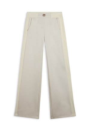 WIDE CON DETTAGLI IN CINIGLIA - Pantaloni - off white