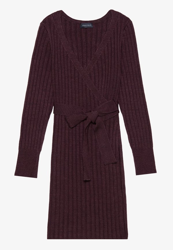 Jumper dress - bordeaux4