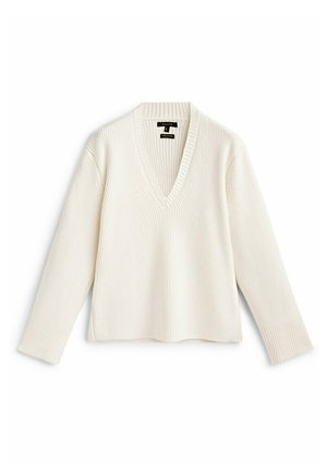 PURL-V-NECK - Trui - beige