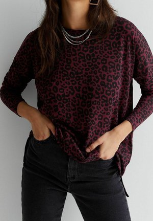 Maglietta a manica lunga - mottled red