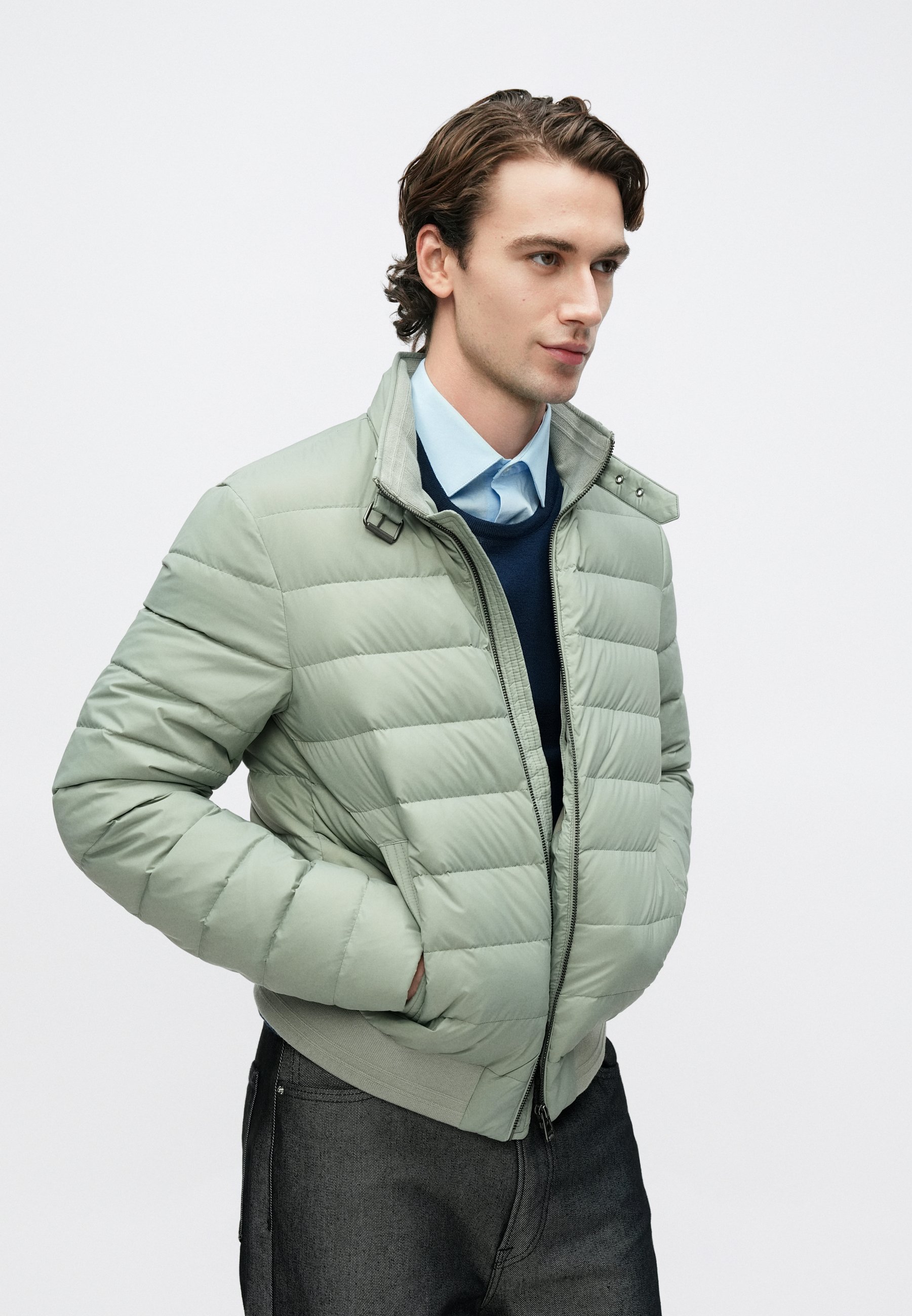 Belstaff CIRCUIT JACKET - Down jacket - lichen/light green