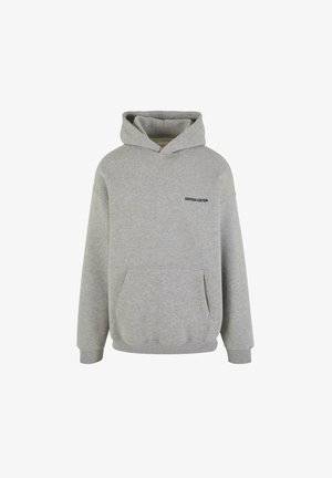 Šedá bavlněná mikina s přední kapsou, žebrovanými manžetami a lemem. Na hrudi má černé logo "ANOTHER COTTON". Měkká textura.