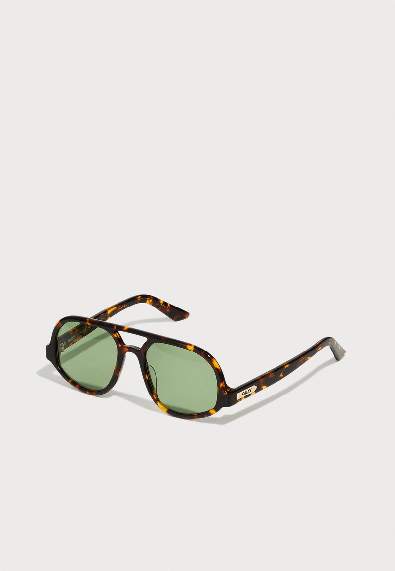 QUAY AUSTRALIA JET SET UNISEX - Sluneční brýle - tort yellow/forest