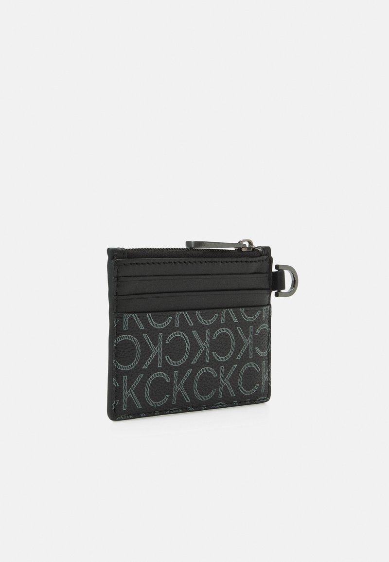 Calvin Klein SUBTLE MONO HOLDER ZIP UNISEX - Geldbörse - black 