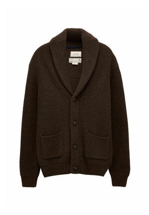 REGULAR FIT - HARRISON SHAWL  - Strickjacke - brown
