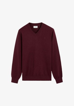 Scalpers, SCALPERS SCBASIC V NECK TRICOT - Jersey de punto - burgundy