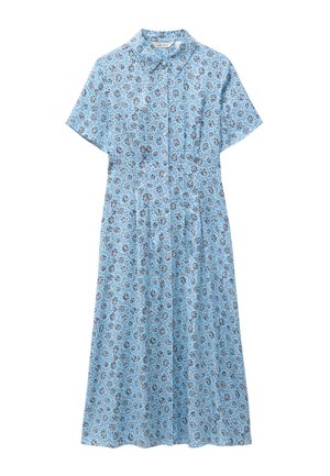& OTHER STORIES, & OTHER STORIES PLEATED WAIST SHIRT DRESS - Shirt dress - light blue