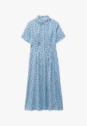 & OTHER STORIES, & OTHER STORIES PLEATED WAIST SHIRT DRESS - Shirt dress - light blue