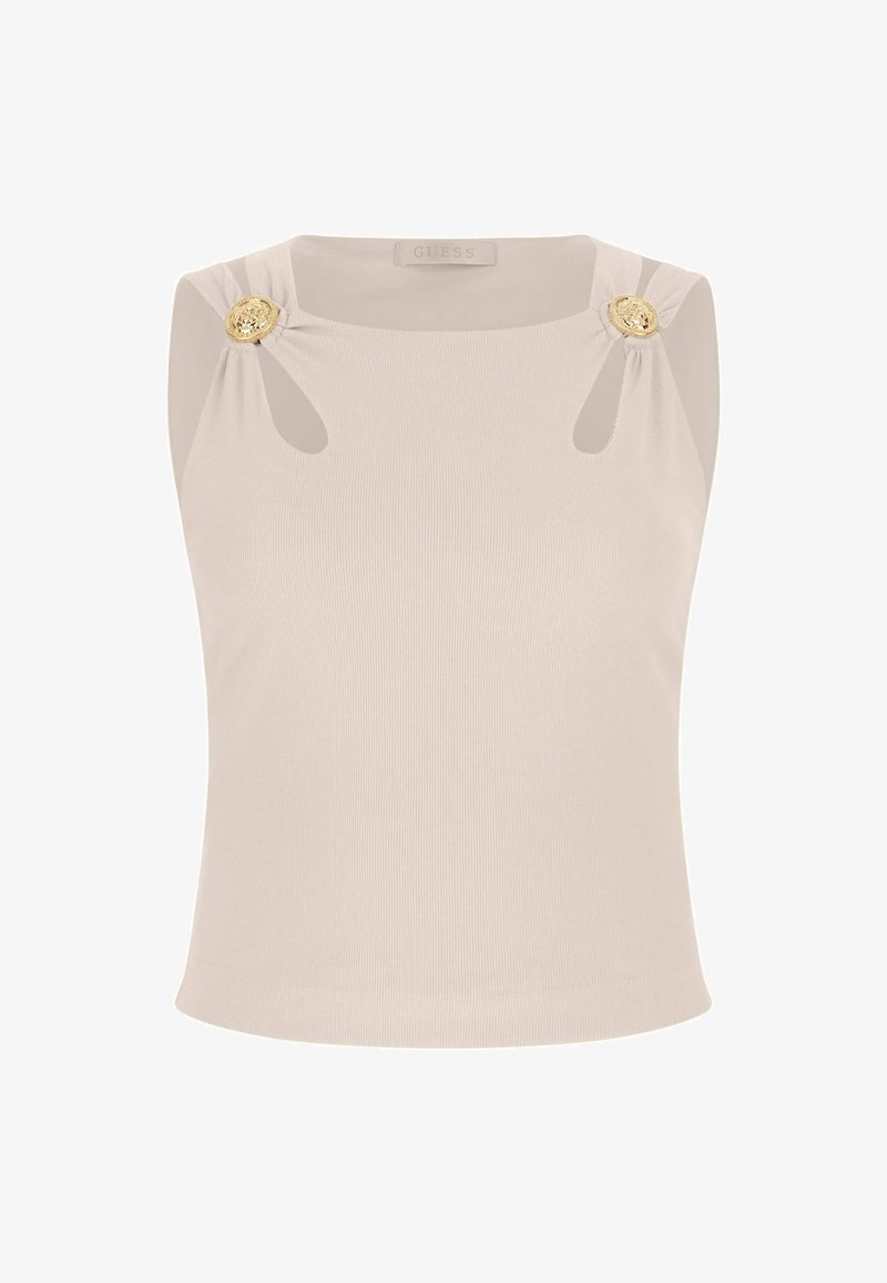 Guess Abito Attivo da Donna a Maniche Corte Eco, Bianco Puro., S Guess Abito Attivo da Donna a Maniche Corte Eco, Bianco Puro., S