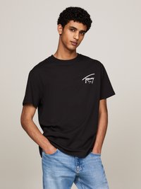 Tommy Jeans SIGNATURE TEE - T-shirt estampada - black
