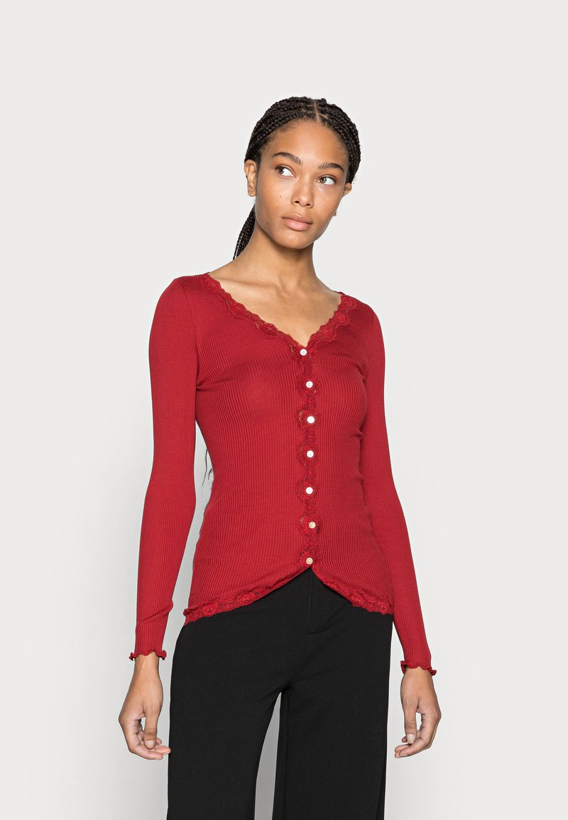 Rosemunde Casaco de malha - cranberry
