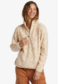 BOUNDARY MOCK 3 - Fleece jumper - beige