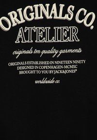 Jack & Jones Junior JORSANTORINI GRAPHIC JNR - Mikina s kapucňou - black