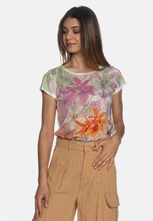 Yes Zee T-shirt con stampa - rosa