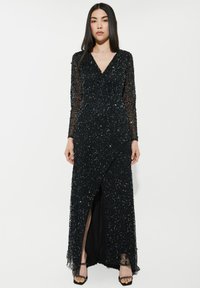 EMBELLISHED SEQUIN MAXI - Iltapuku - black