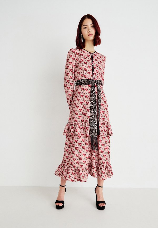 LATTICE FLORAL MIDI DRESS - Cocktailkleid/festliches Kleid