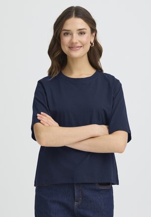 ZASHOULDER - Základné tričko - dark peacoat