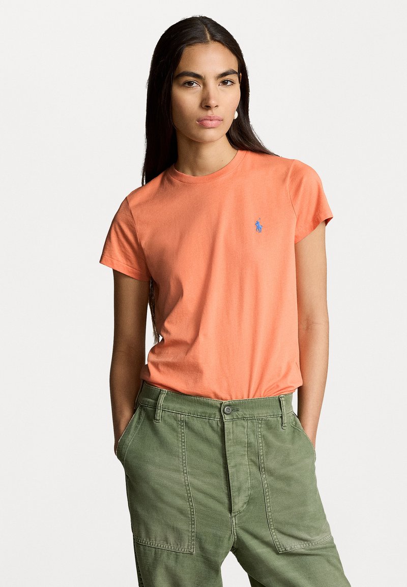 Polo Ralph Lauren COTTON JERSEY CREWNECK T-SHIRT - Navadna majica - peach tree