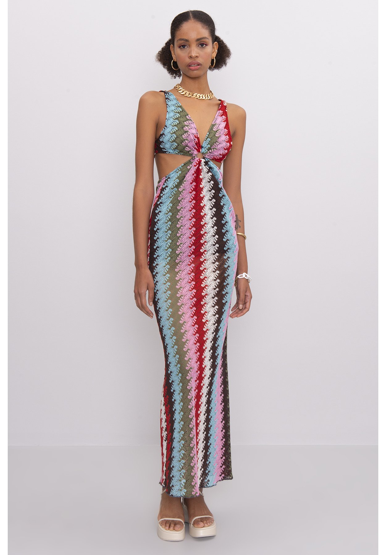 BSL GLADYS - Vestito lungo - multi coloured/multicolore - Zalando.it