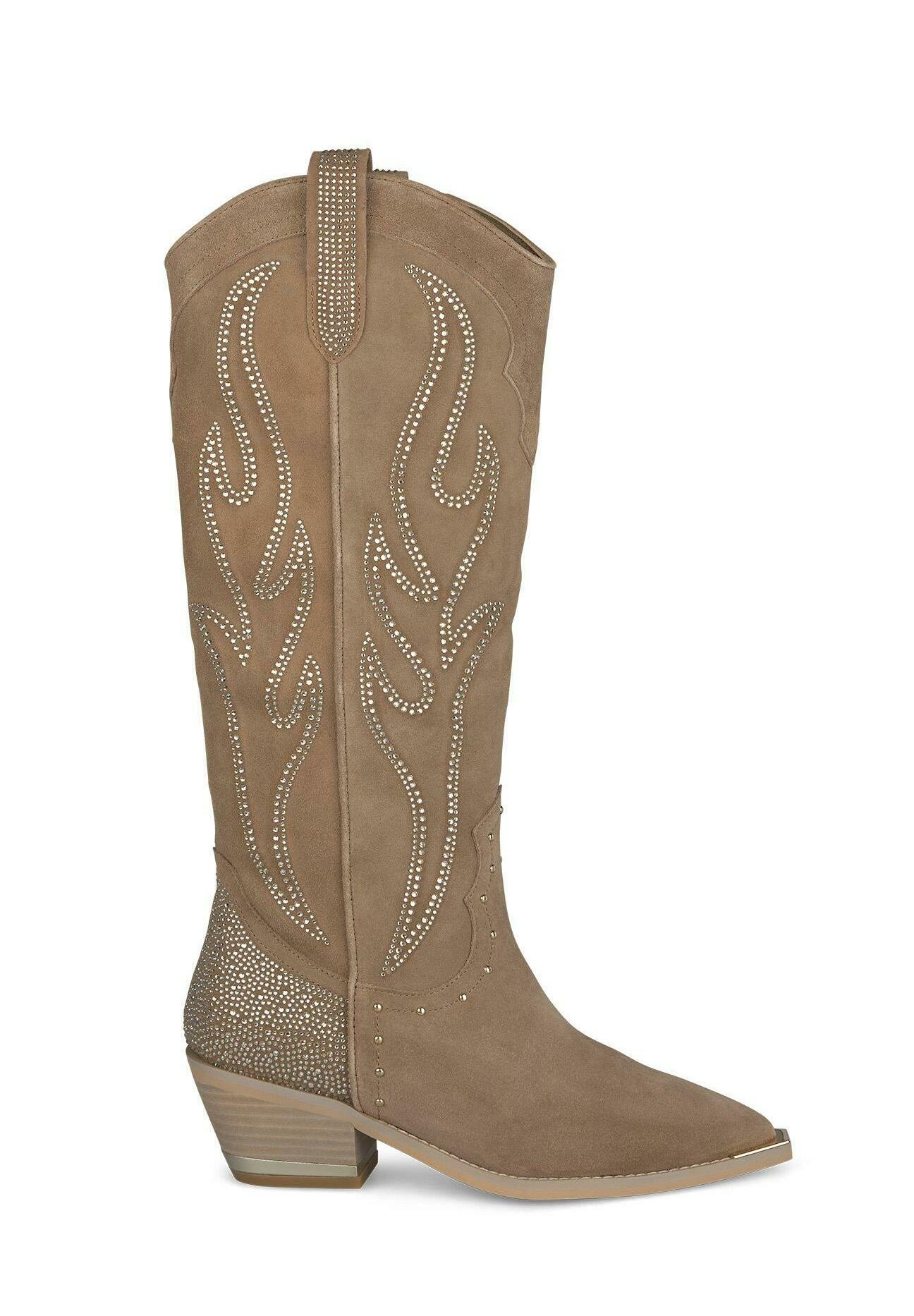 Alma en Pena Bottes de cowboy motard marrón claro/marron clair