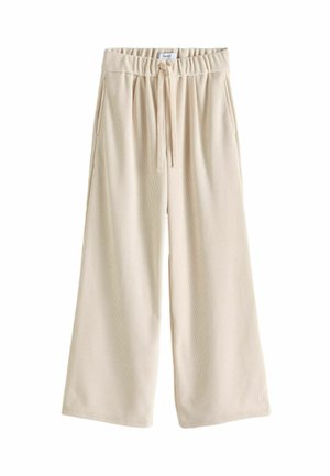 PULL-ON WIDE LEG   - Broek - ecru cream