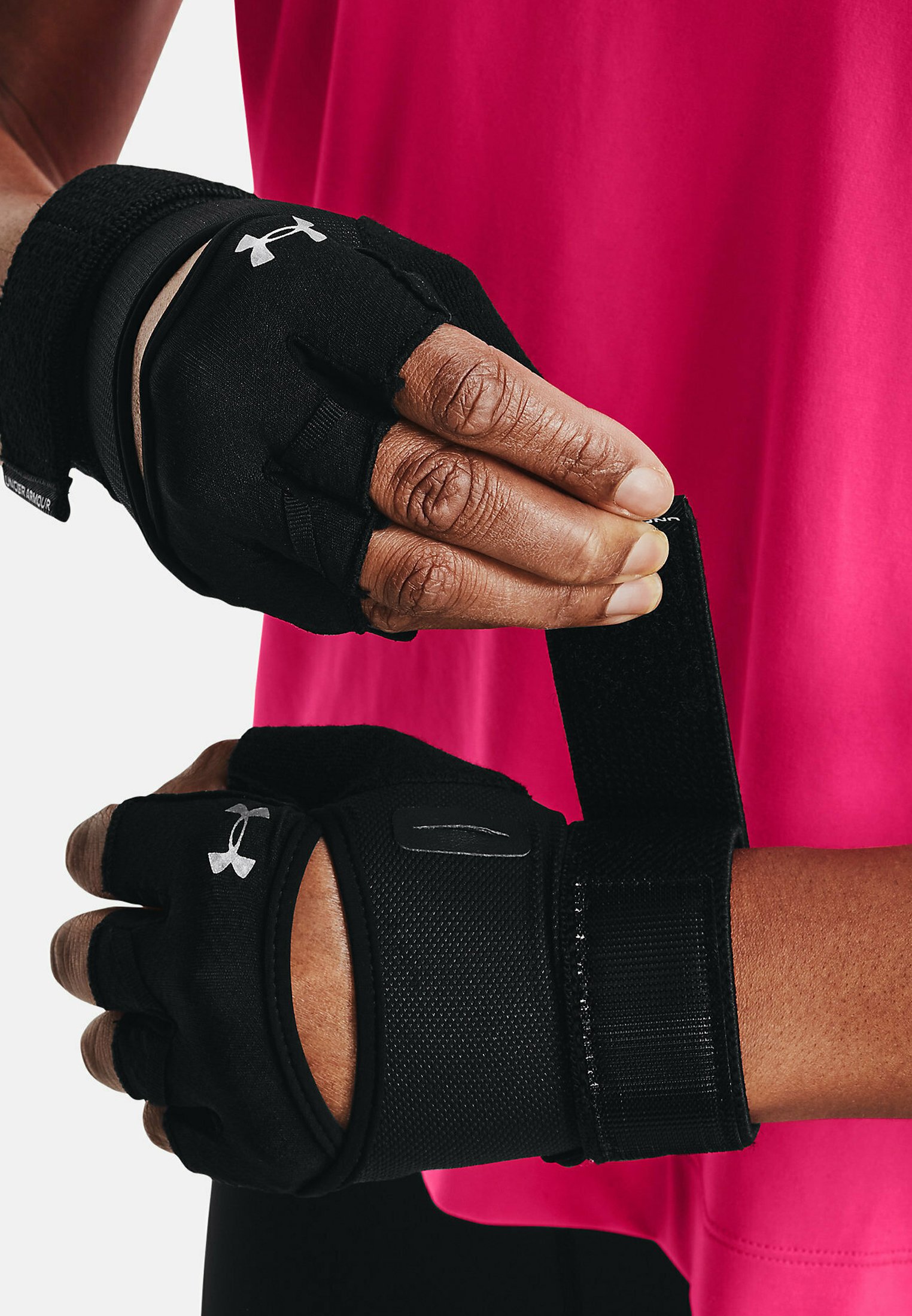 Under Armour WEIGHTLIFTING Fingerless gloves black/black