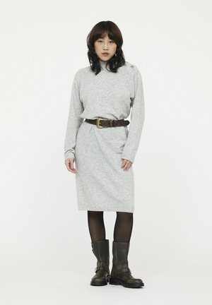 AMSA - Strickkleid - cendre