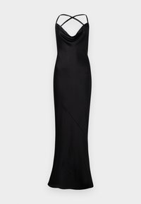 CROSS BACK BIAS GOWN TRAIN - Maxiklänning - black