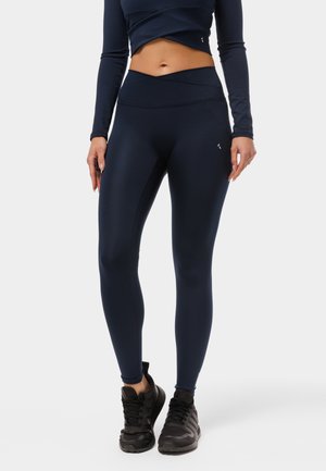 CROSSOVER HIGHWAIST  - Leggings - blue