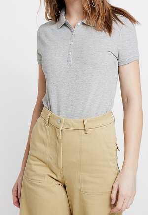 Polo - mottled light grey