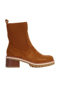 Divine Factory Enkellaarsjes met plateauzool - camel
