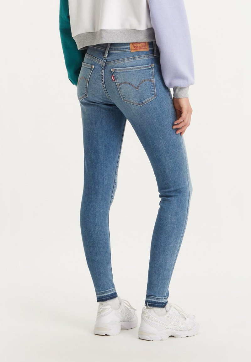 Vaqueros Super Skinny Levi's Innovation Para Mujer - Ajuste Ceñido, Parche De Piel