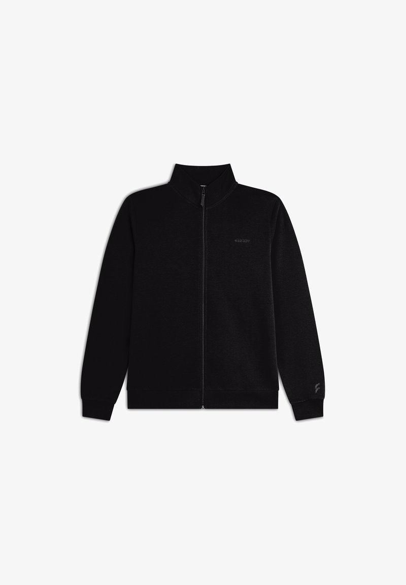 Freddy REGULAR FIT CON COLLO - Felpa con zip - nero