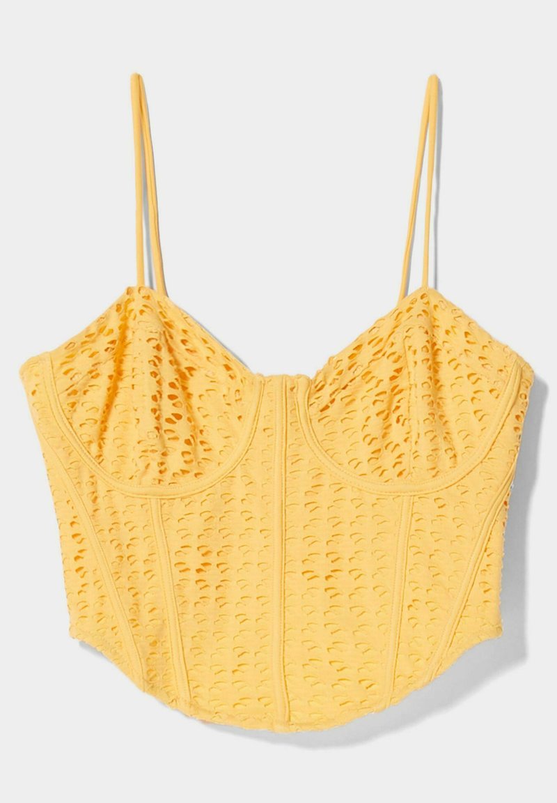 Bershka Top mosterdgeel