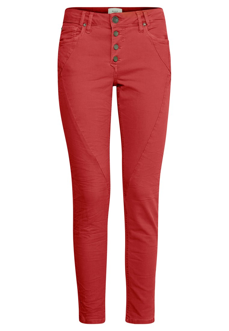 PULZ Jeans Skinny Fit rood