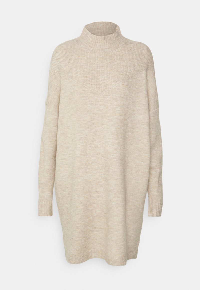 Only Gebreide jurk beige Only Gebreide jurk beige
