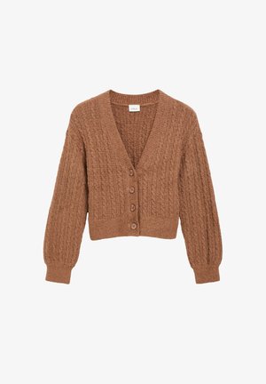 s.Oliver, STRICKJACKE - Vest - braun