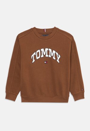 VARSITY RAISED PRINT - Sweater - pecan nut