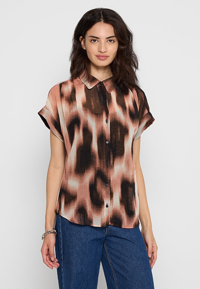 DKNY Overhemdblouse lichtbruin DKNY Overhemdblouse lichtbruin