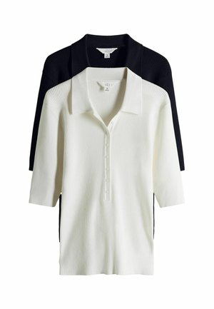 REGULAR FIT  - Poloshirt - navy blue cream