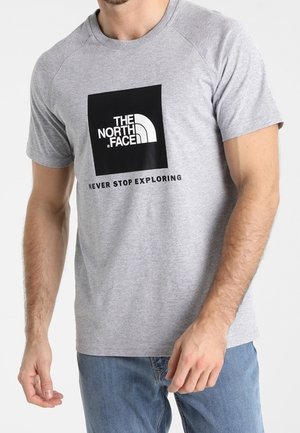 T-shirt imprimé - mottled light grey