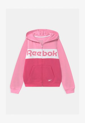 FULL ZIP COLOR BLOCK HOODIE - Hoodie met rits - shock pink