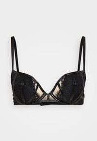 UNDENIABLE PADDED PLUNGE - Podprsenka s kosticemi - black