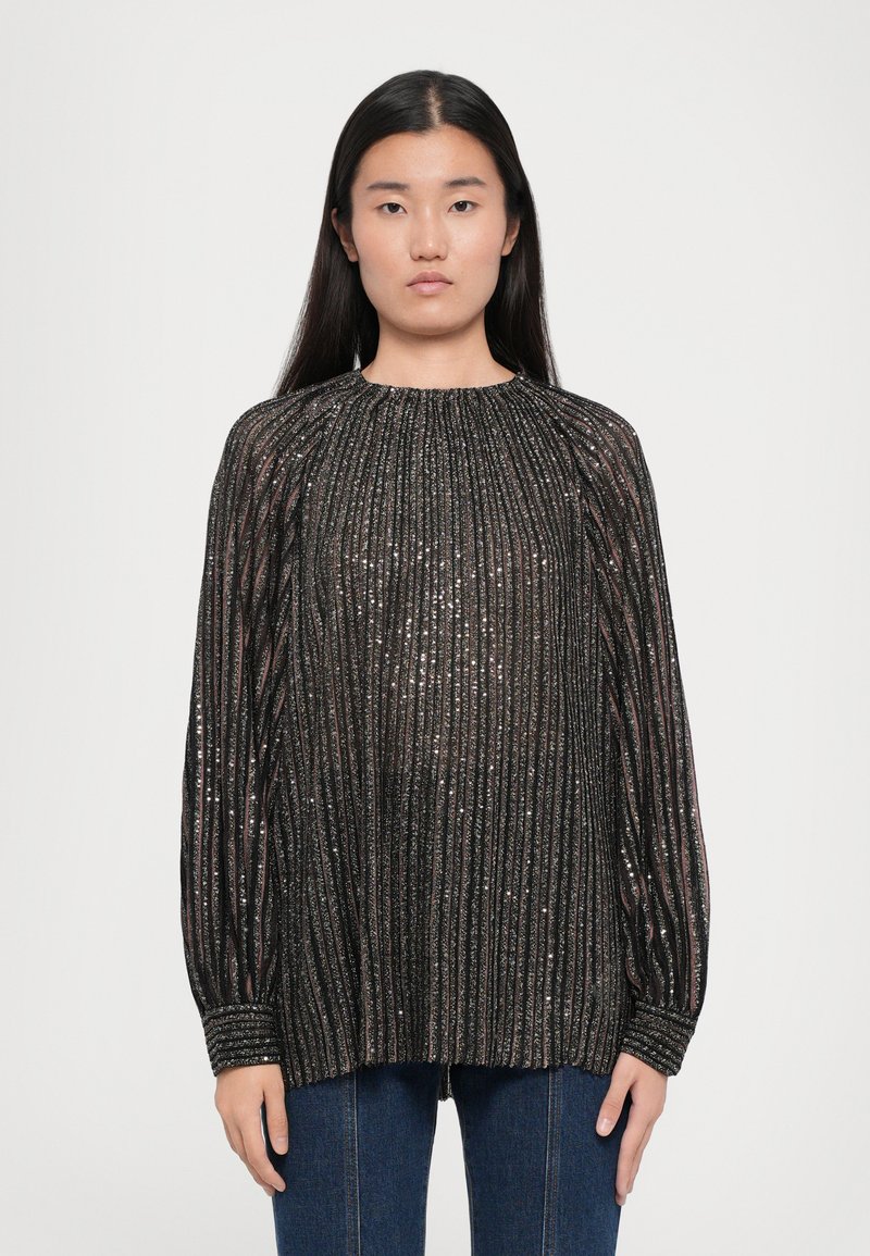 Missoni CREWNECK SWEATER - Blouse - brown/black