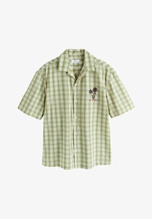 Next, REGULAR FIT - EMBROIDERED SHORT SLEEVE SHIRT . - Camisa - green